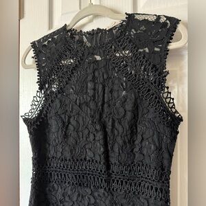 Elegant Black Lace Dress